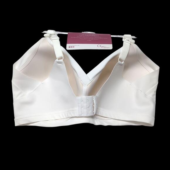 Olga No Side Effects Wire Free Bra Womens Plus Size 3X White Wireless NEW NWT - Picture 2 of 10